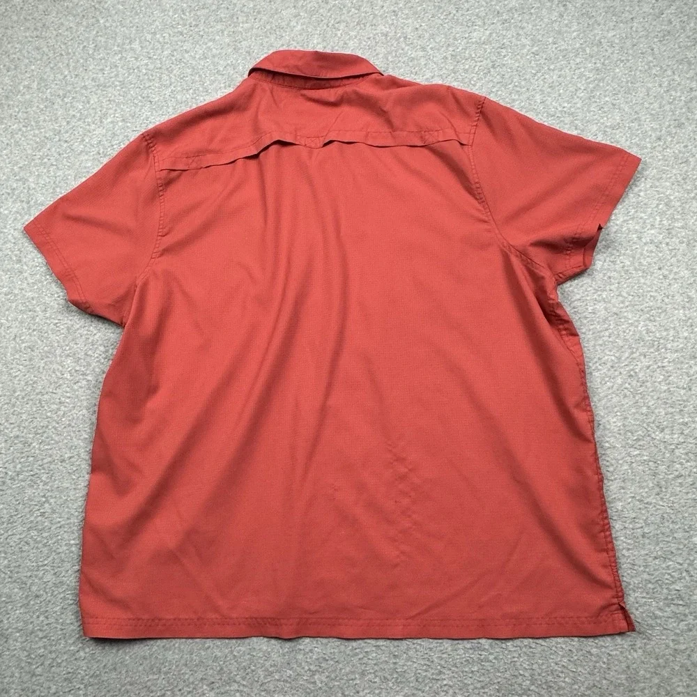 XCaster Outdoor Vented Fishing Shirt Men's XXL UPF + Sun Protection Coral Red - Picture 7 of 9